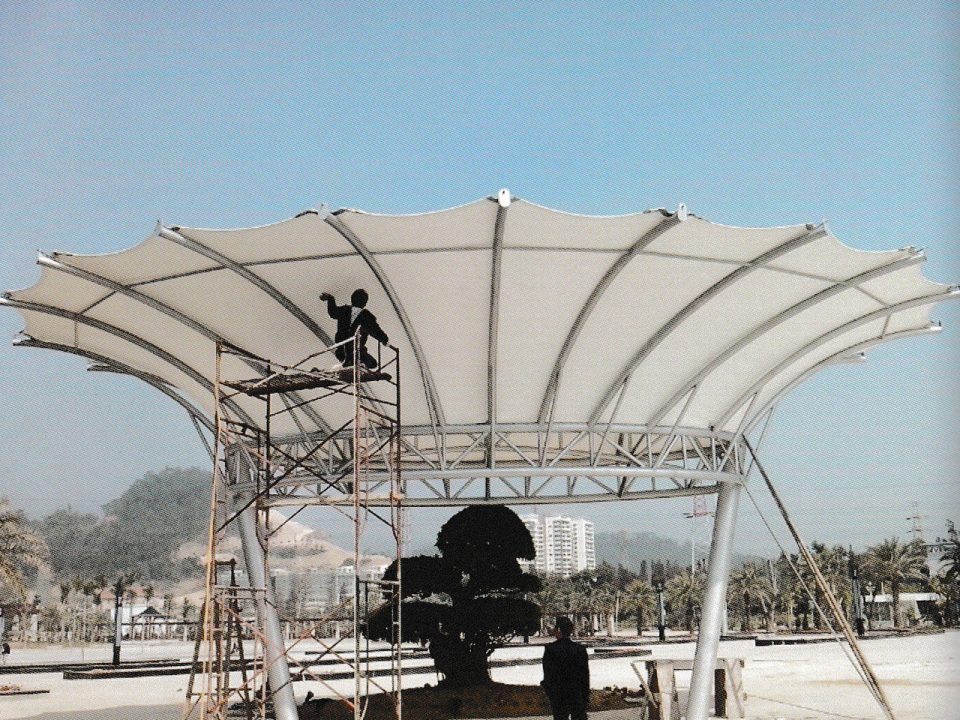 modern canopy, house exterior, patio design