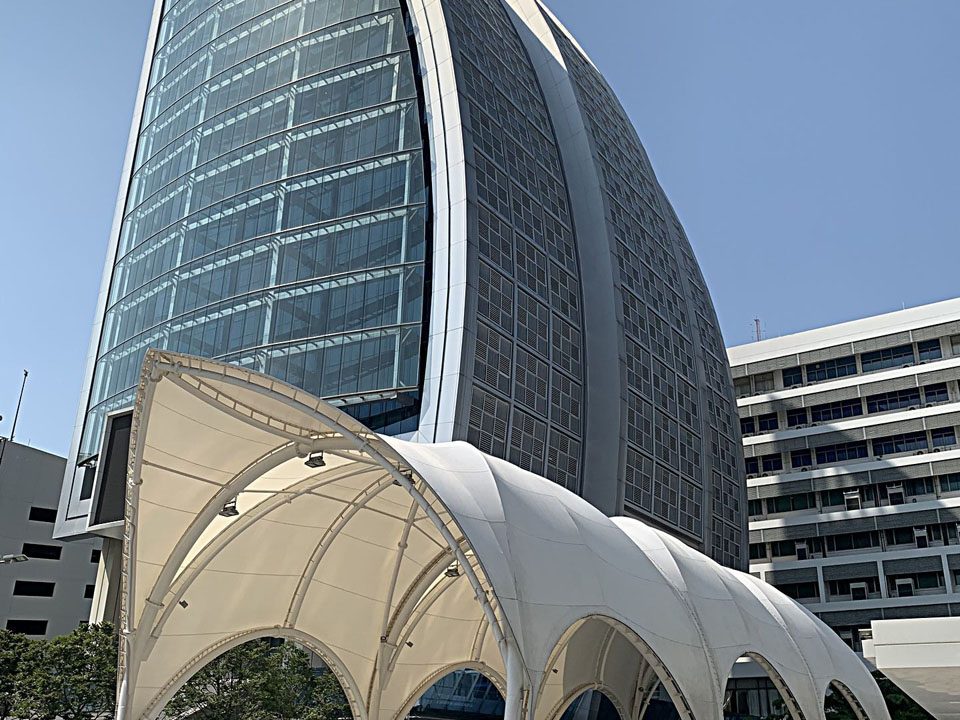 modern canopy, house exterior, patio design