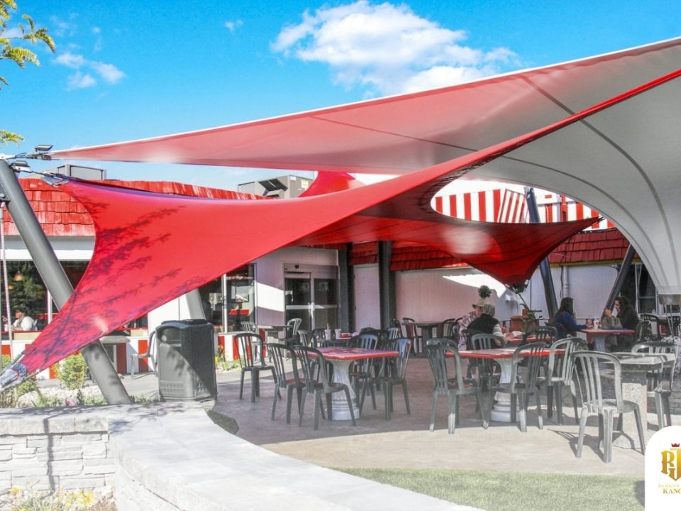 modern canopy, house exterior, patio design