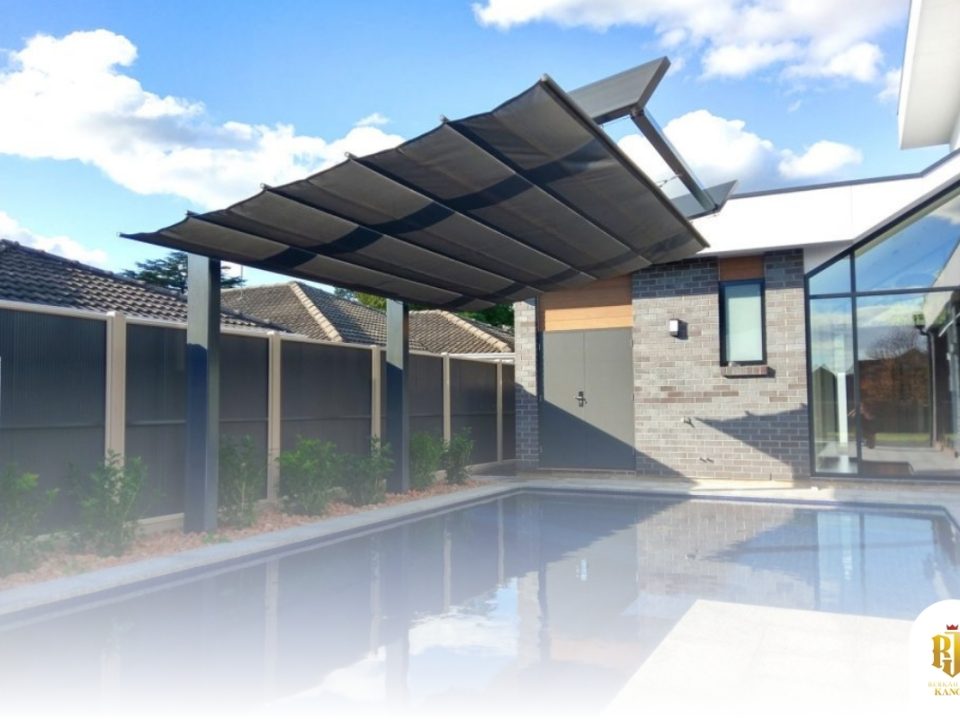modern canopy, house exterior, patio design