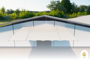 modern canopy, house exterior, patio design