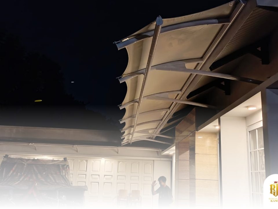 modern canopy, house exterior, patio design