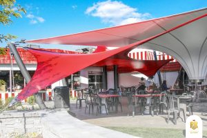 modern canopy, membrane structure, serpong