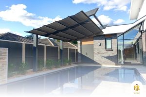 carport, membrane canopy, serpong