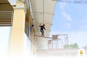 membrane canopy, rain protection, Bogor