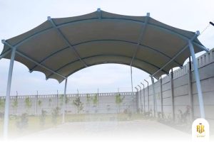 modern canopy, membrane structure, Melody Lake Gading Serpong