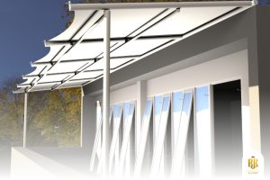 modern canopy, membrane structure, serpong