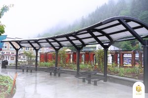 modern canopy, membrane structure, serpong