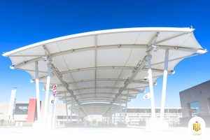 modern canopy, membrane structure, serpong