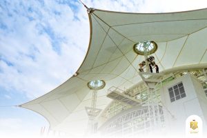 carport, membrane canopy, serpong