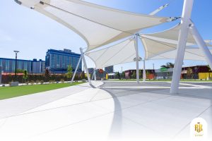 modern canopy, membrane structure, serpong