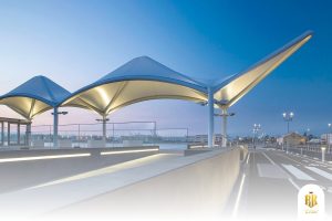 modern canopy, membrane structure, serpong