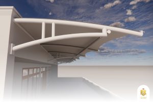 modern canopy, membrane structure, serpong