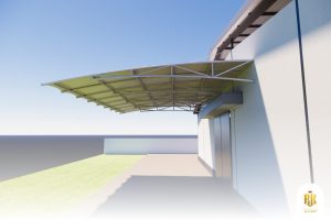 modern canopy, membrane structure, serpong