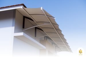 membrane canopy, modern architecture, depok