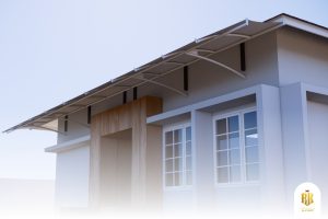 modern canopy, membrane structure, Melody Lake Gading Serpong