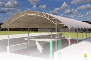 membrane canopy, rain protection, Bogor