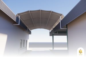 membrane canopy, rain protection, Bogor