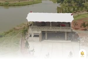 membrane canopy, modern architecture, depok