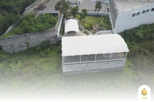 modern canopy, membrane structure, serpong