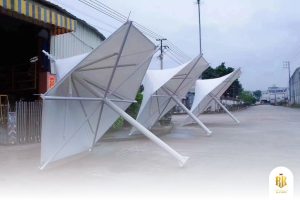 carport, membrane canopy, serpong