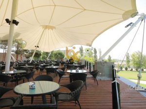 modern canopy, membrane structure, Melody Lake Gading Serpong