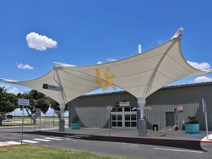 modern canopy, membrane structure, Melody Lake Gading Serpong