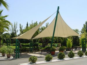 modern canopy, membrane structure, Melody Lake Gading Serpong