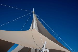 membrane canopy, modern architecture, depok