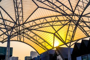 modern canopy, membrane structure, serpong