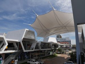 modern canopy, membrane structure, Melody Lake Gading Serpong