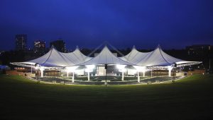 modern canopy, membrane structure, Melody Lake Gading Serpong