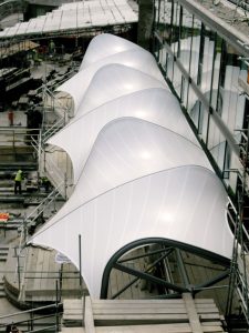 modern canopy, membrane structure, serpong