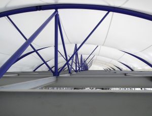 modern canopy, membrane structure, Melody Lake Gading Serpong