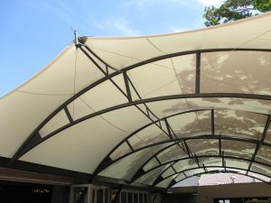 modern canopy, membrane structure, serpong