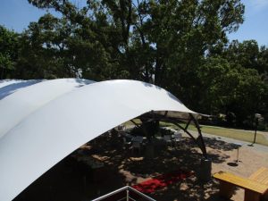 membrane canopy, rain protection, Bogor