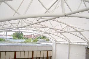 modern canopy, membrane structure, Melody Lake Gading Serpong