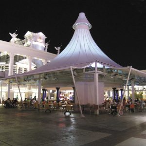 modern canopy, membrane structure, Melody Lake Gading Serpong