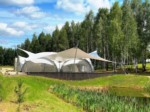 membrane canopy, rain protection, Bogor