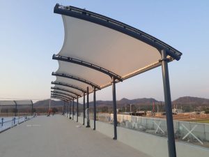 modern canopy, membrane structure, serpong