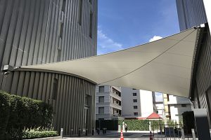 membrane canopy, modern architecture, depok
