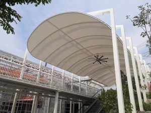 modern canopy, membrane structure, serpong