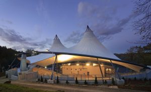 modern canopy, membrane structure, Melody Lake Gading Serpong