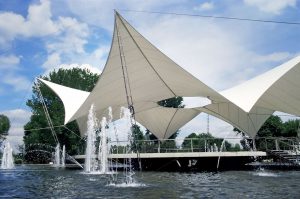 membrane canopy, rain protection, Bogor