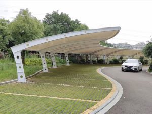 modern canopy, membrane structure, serpong
