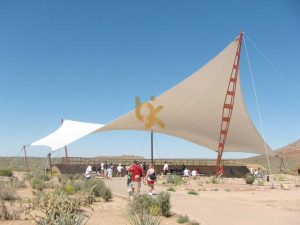 membrane canopy, modern architecture, depok