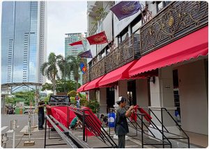 tenda membran, jakarta, indonesia
