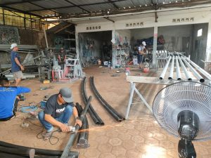 membrane canopy, modern architecture, depok