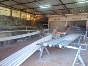 modern canopy, membrane structure, Melody Lake Gading Serpong